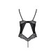 Боді з еко-шкіри та мережива Loona Body black XXL/XXXL - Passion-3