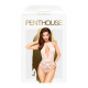 Боді з глибоким декольте та високими трусиками Penthouse - Toxic Powder White M/L-2