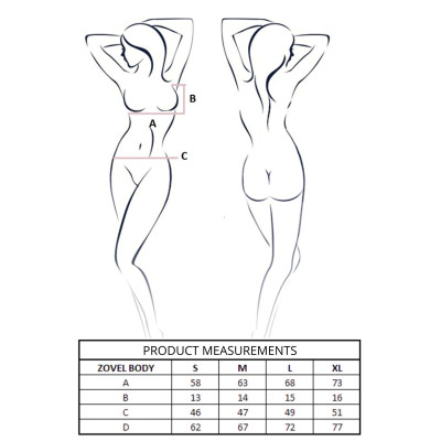 Боді Passion ZOVEL BODY black XL