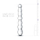 Скляний ділдо у вигляді намистин Gildo Glass Dildo No. 19-3