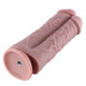Подвійний дилдо для секс-машин Hismith 8.5″ Two Cocks One Hole Silicone Dildo-4