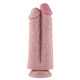 Подвійний дилдо для секс-машин Hismith 8.5″ Two Cocks One Hole Silicone Dildo-3