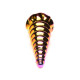 Фентезійний фалоімітатор Creature Cocks Twilight Rainbow Glass Dildo-2