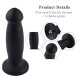 Силіконовий фалоімітатор для секс-машин Hismith 7.2" Black Silicone Anal Dildo, система KlicLok-10