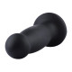 Силіконовий фалоімітатор для секс-машин Hismith 7.2" Black Silicone Anal Dildo, система KlicLok-5