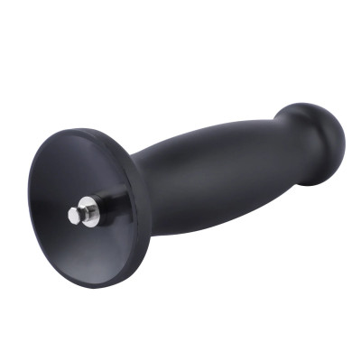 Силіконовий фалоімітатор для секс-машин Hismith 7.2" Black Silicone Anal Dildo, система KlicLok