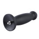 Силіконовий фалоімітатор для секс-машин Hismith 7.2" Black Silicone Anal Dildo, система KlicLok-7