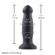 Силіконовий фалоімітатор для секс-машин Hismith 7.2" Black Silicone Anal Dildo, система KlicLok-4