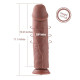 Силіконовий фалоімітатор для секс-машин Hismith 11″ Silicone Dildo, система KlicLok-3