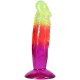 Дилдо Doc Johnson Crystal Jellies - 6.5 Inch Classic Dong - Rainbow-1