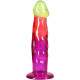 Дилдо Doc Johnson Crystal Jellies - 7.5 Inch Classic Dong - Rainbow-1