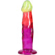 Дилдо Doc Johnson Crystal Jellies - 7.5 Inch Classic Dong - Rainbow