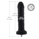 Силіконовий фалоімітатор для секс-машин Hismith 7.1″ Anal Dildo Black, система KlicLok-5