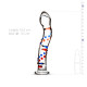 Скляний ділдо з вигинами і малюнком Gildo Glass Dildo No. 3-4