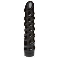 Ділдо Doc Johnson CodeBlack - 8 Inch Raging Vac-U-Lock із стимулюючим рельєфом, діаметр 3,8 см