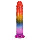 Дилдо Doc Johnson Crystal Jellies - 8.5 Inch Сlassic Dong - Rainbow-3