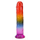 Дилдо Doc Johnson Crystal Jellies - 8.5 Inch Сlassic Dong - Rainbow-2