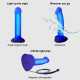 Дилдо, що світиться Strap-On-Me Glow-LED Dildo Purple - M-1