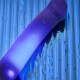 Дилдо, що світиться Strap-On-Me Glow-LED Dildo Purple - M-7