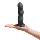 Фалоімітатор Fun Factory BOUNCER Black, кульки всередині, ефект вібрації, діаметр 3,9 см-4