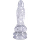 Фентезійний фалоімітатор Doc Johnson Crystal Jellies - Invader Dong 8.5 Inch - Clear-3