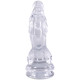 Фентезійний фалоімітатор Doc Johnson Crystal Jellies - Invader Dong 8.5 Inch - Clear-2