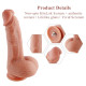 Ультрареалістичний фалоімітатор для секс-машин Hismith 8.3″ 2-layers Silicone Flesh Dildo, двошарови-1