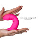 Дилдо з присоскою Adrien Lastic Hitsens 2 Pink, відмінно для страпона, макс діаметр 4 см, довжина 16-2