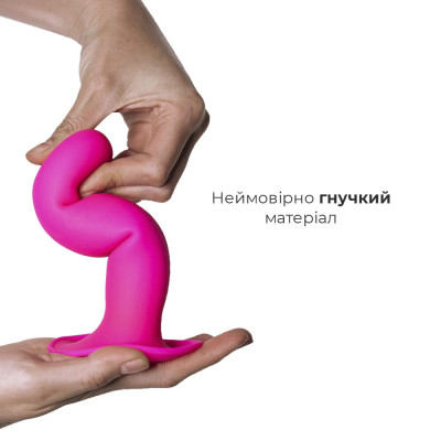 Дилдо з присоскою Adrien Lastic Hitsens 4 Pink, відмінно для страпона, діаметр 3,7 см, довжина 17,8 Дилдо з присоскою Adrien Lastic Hitsens 4 Pink, відмінно для страпона, діаметр 3,7 см, довжина 17,8