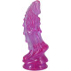 Фентезійний фалоімітатор Doc Johnson Crystal Jellies - Invader Dong 8.5 Inch - Purple-1