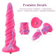 Фантазійний фалоімітатор 10.12″ для секс-машин Hismith Silicone Dildo rose Monster Series, система K-1