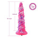 Фантазійний фалоімітатор 10.12″ для секс-машин Hismith Silicone Dildo rose Monster Series, система K-3