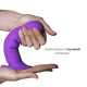 Дилдо з присоскою Adrien Lastic Hitsens 3 Purple, відмінно для страпона, діаметр 4,1 см, довжина 18,-2