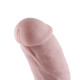 Силіконовий фалоімітатор для секс-машин Hismith 8.3″ Silicone Dildo, вигнутий, система KlicLok-4