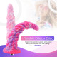 Фантазійний фалоімітатор 10.12″ для секс-машин Hismith Silicone Dildo rose Monster Series, система K-2