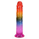 Дилдо Doc Johnson Crystal Jellies - 7.5 Inch Dong - Rainbow-3