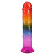 Дилдо Doc Johnson Crystal Jellies - 7.5 Inch Dong - Rainbow-2