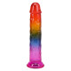 Дилдо Doc Johnson Crystal Jellies - 7.5 Inch Dong - Rainbow