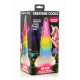Фентезійний фалоімітатор Creature Cocks Luminescent Rainbow Silicone Dildo-3