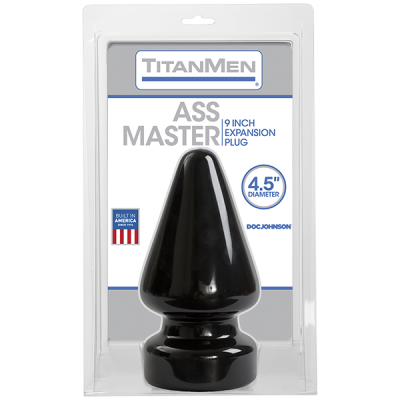 Пробка для фістінгу Doc Johnson Titanmen Tools - Butt Plug - 4.5 Inch Ass Master, діаметр 11,7 см