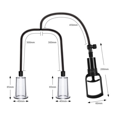Вакуумна помпа для грудей та сосків Men Powerup Passion Pump