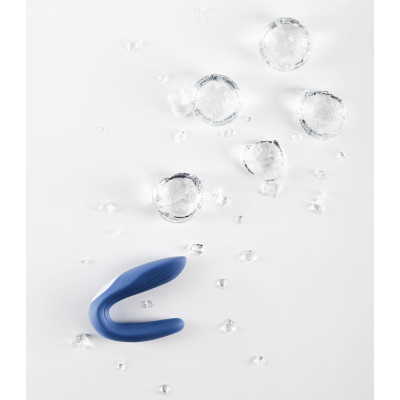 Вібратор для пар Satisfyer Double Whale з двома моторчиками Вібратор для пар Satisfyer Double Whale з двома моторчиками