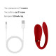 Смартвібратор для пар Zalo — Fanfan Bright Red-6