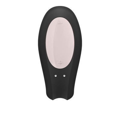 Смартвібратор для пар Satisfyer Double Joy Black із широким кліторальним стимулятором