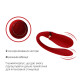 Смартвібратор для пар Zalo Fanfan set Bright Red, пульт ДК-4