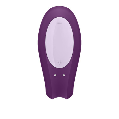 Смарт-вібратор для пар Satisfyer Double Joy Violet із широким кліторальним стимулятором Смарт-вібратор для пар Satisfyer Double Joy Violet із широким кліторальним стимулятором