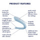 Вібратор для пар Satisfyer Double Classic Light Blue з одним моторчиком-5