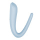 Вібратор для пар Satisfyer Double Classic Light Blue з одним моторчиком-2