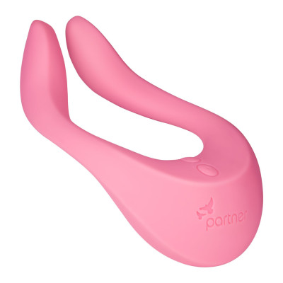 Вібратор для пар Satisfyer Endless Joy Pink, 3 незалежних мотора, багатофункціональний Вібратор для пар Satisfyer Endless Joy Pink, 3 незалежних мотора, багатофункціональний