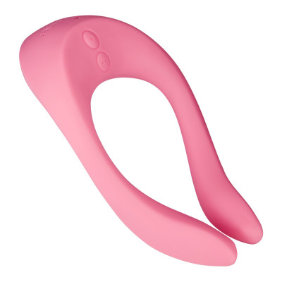 Вібратор для пар Satisfyer Endless Joy Pink, 3 незалежних мотора, багатофункціональний Вібратор для пар Satisfyer Endless Joy Pink, 3 незалежних мотора, багатофункціональний